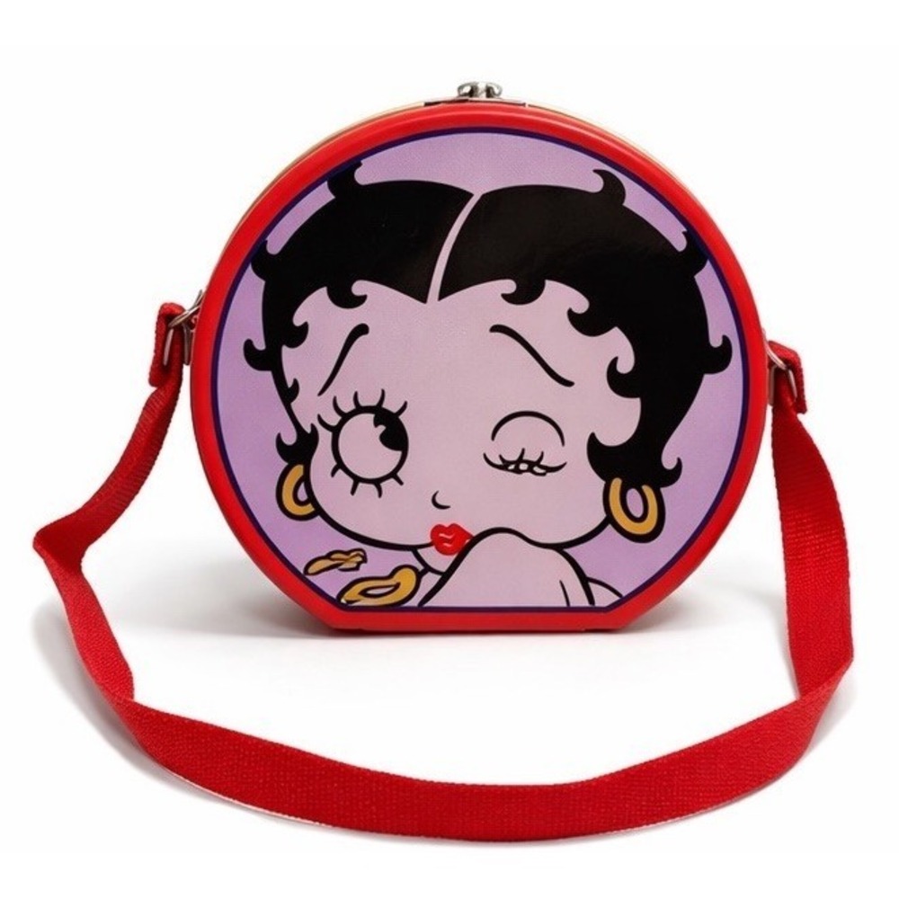 Betty Boop 1999 Series #1 Tin Purse Mini Lunchbox Red Strap